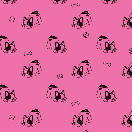 Playful Pup Zip Hoodie – Pink